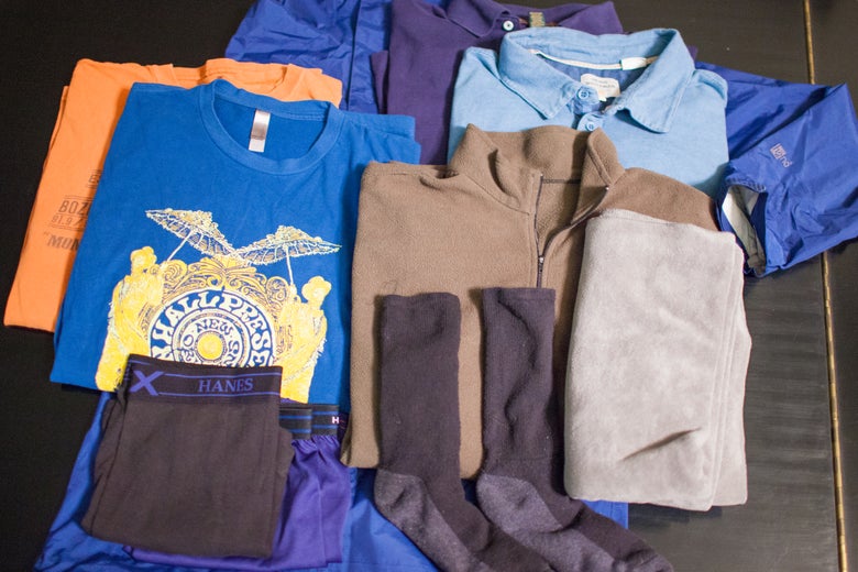 clothes for packing
